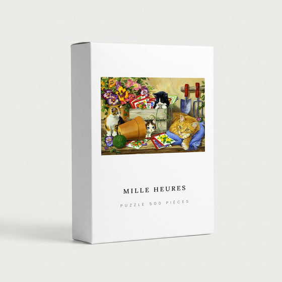 Puzzle Chats du Jardinier — 500 Pièces