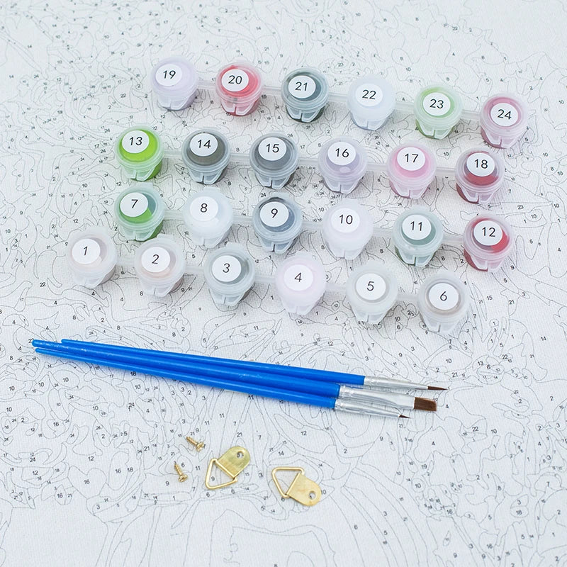Peinture par Numéros Cottage Fleuri