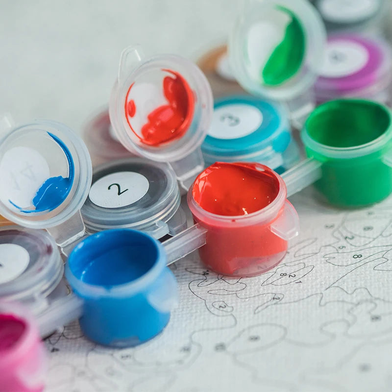 Peinture par Numéros Cottage Fleuri