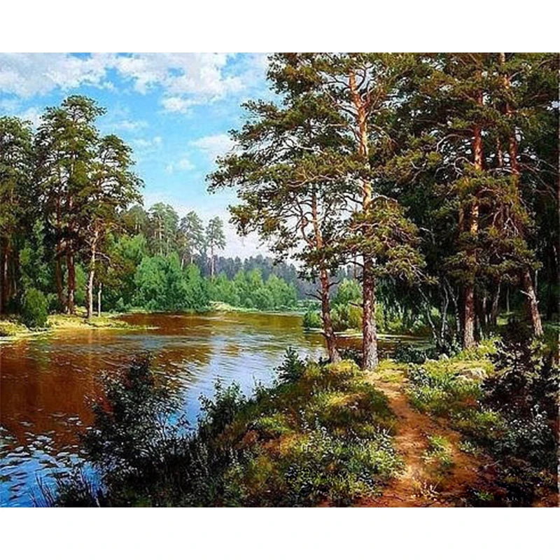 Peinture par Numéros Cottage Fleuri
