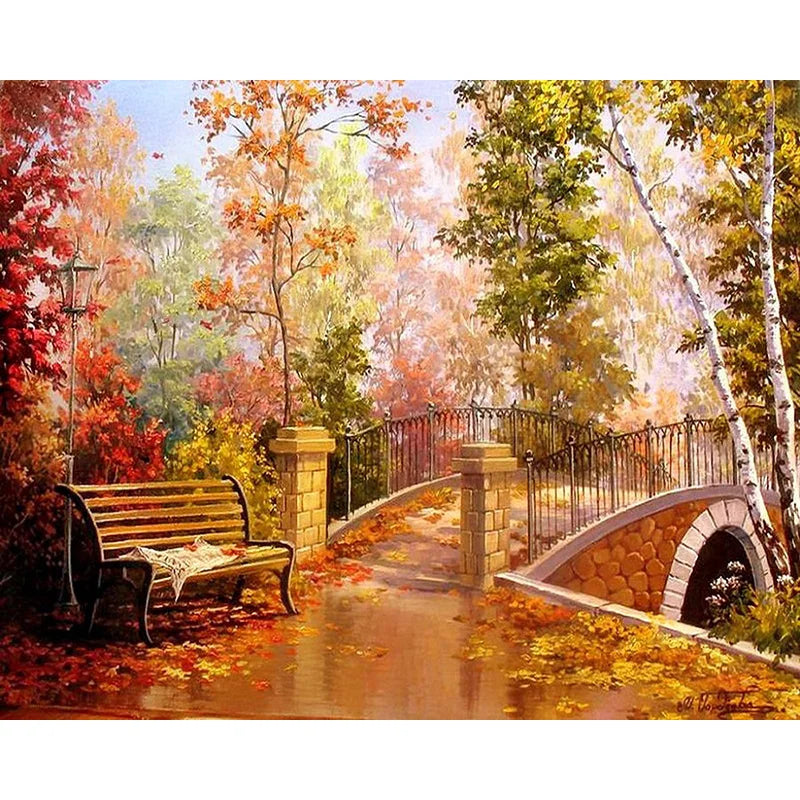 Peinture par Numéros Cottage Fleuri