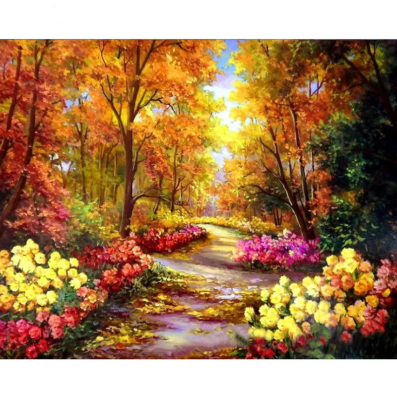 Peinture par Numéros Cottage Fleuri