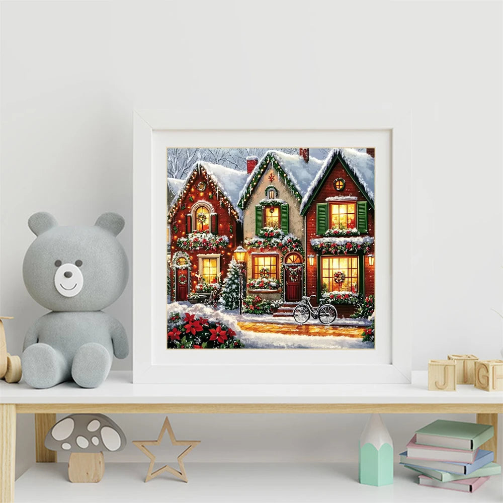 Diamond Painting Maison sous la Neige