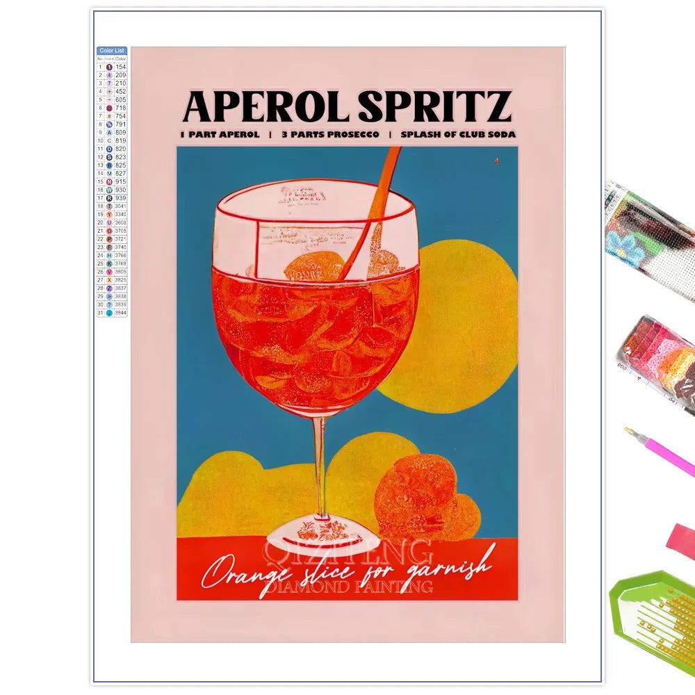 Diamond Painting Affiche Brandy Manhattan