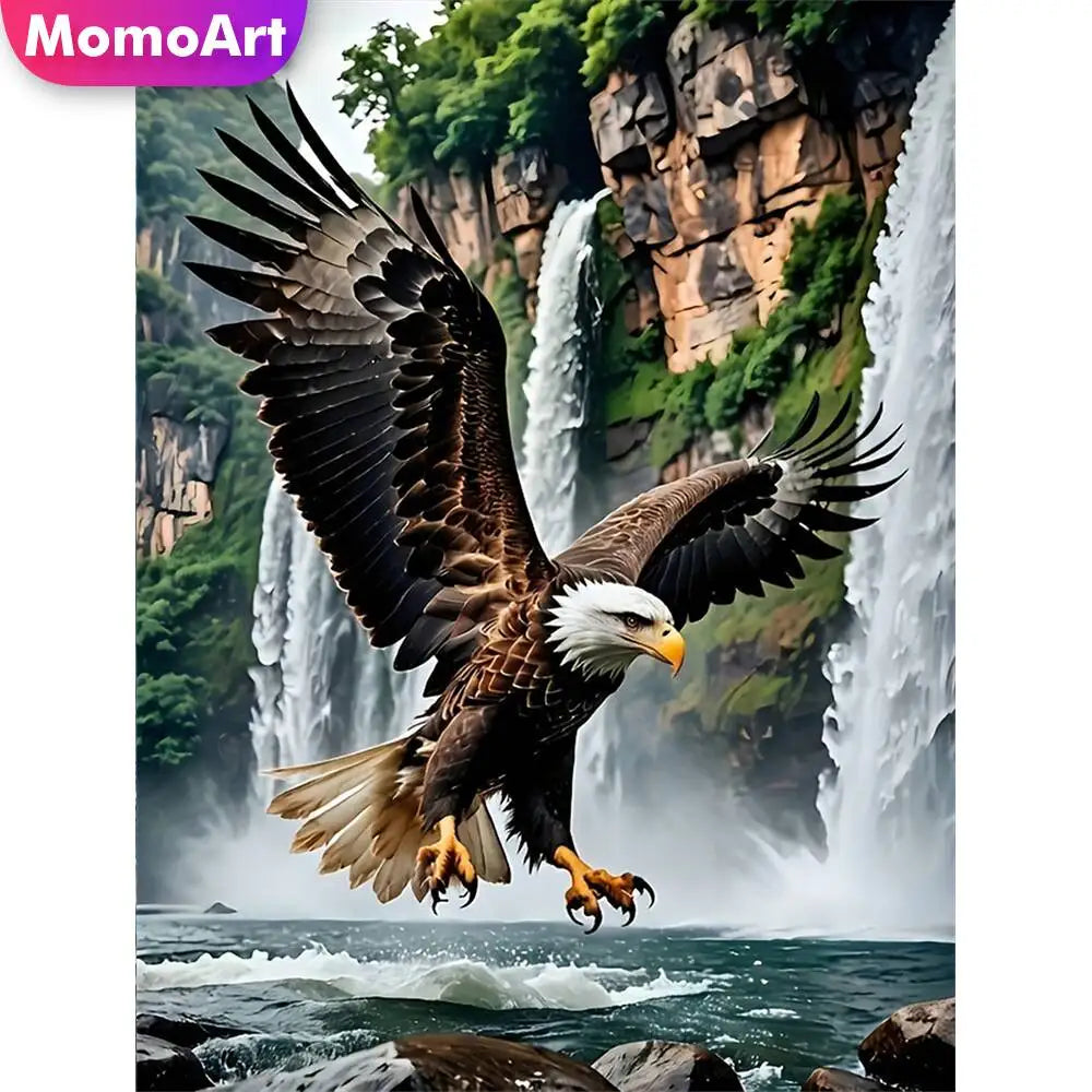 Diamond Painting Aigle à la Cascade