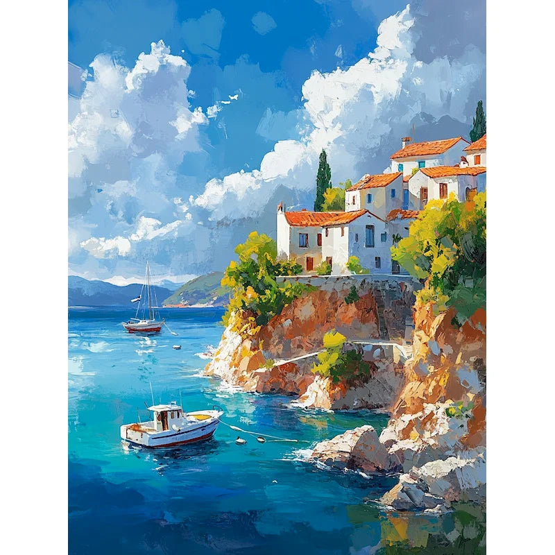 Peinture par Numéros Terrasse Blanche