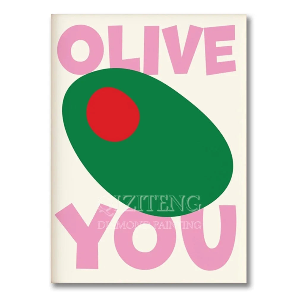 Diamond Painting Olive You