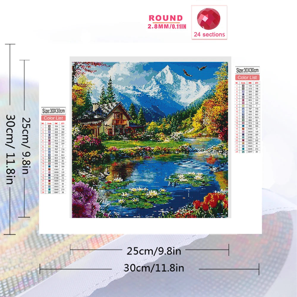 Diamond Painting Maison en Montagne