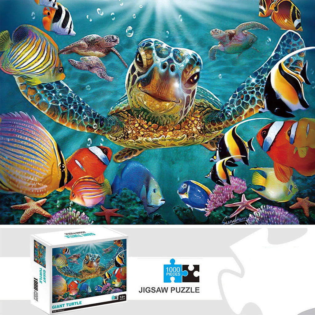Puzzle Tortue Géante des Océans — 1000 Pièces