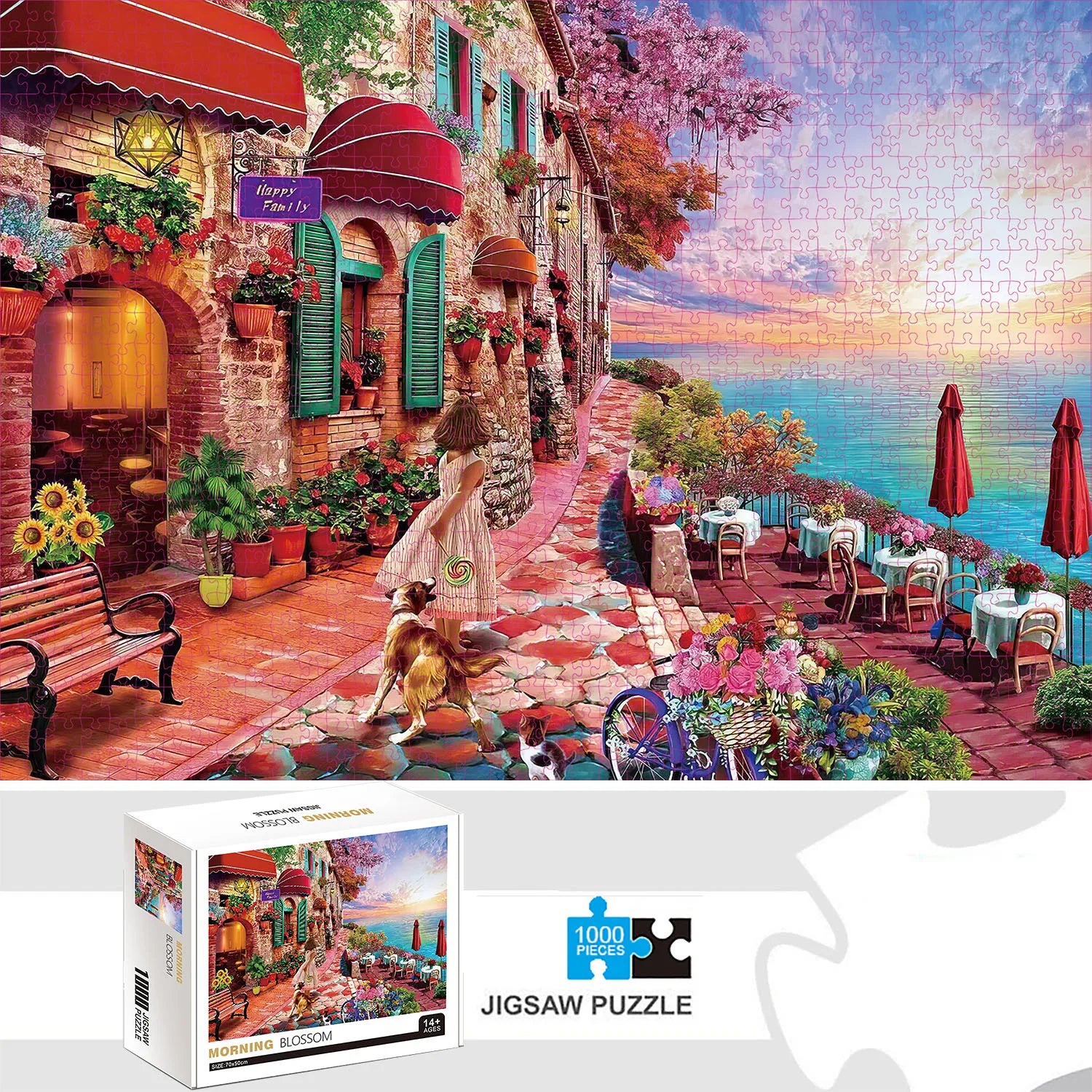 Puzzle Terrasse au Bord de Mer — 1000 Pièces