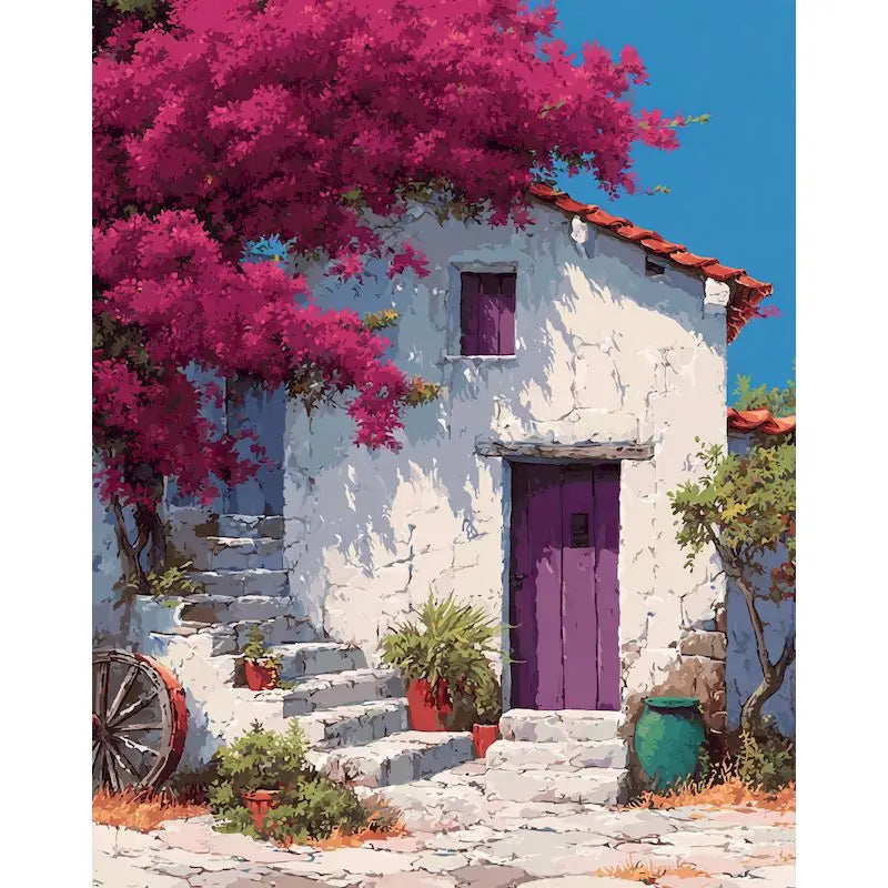 Peinture par Numéros Village et Voiliers