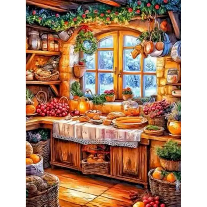 Peinture par Numéros Étal du Marché