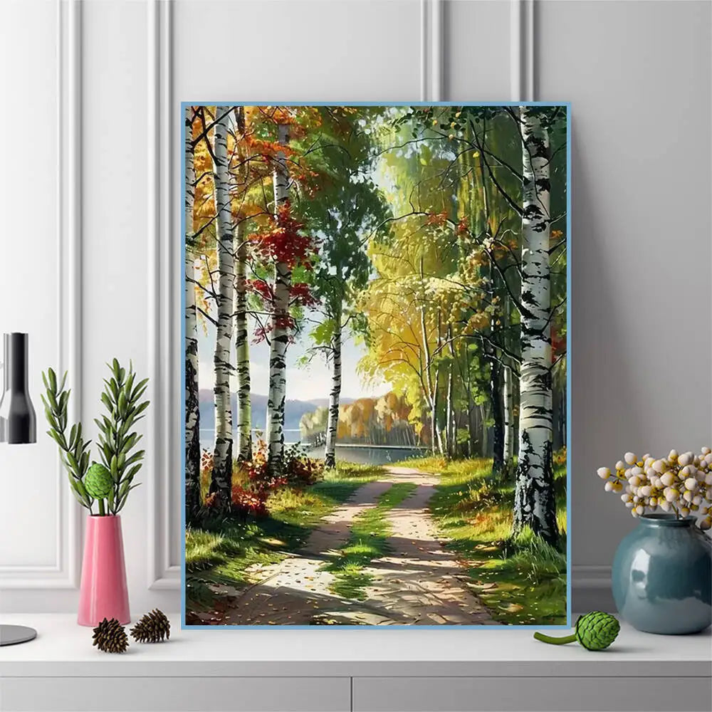 Diamond Painting Allée d'Arbres