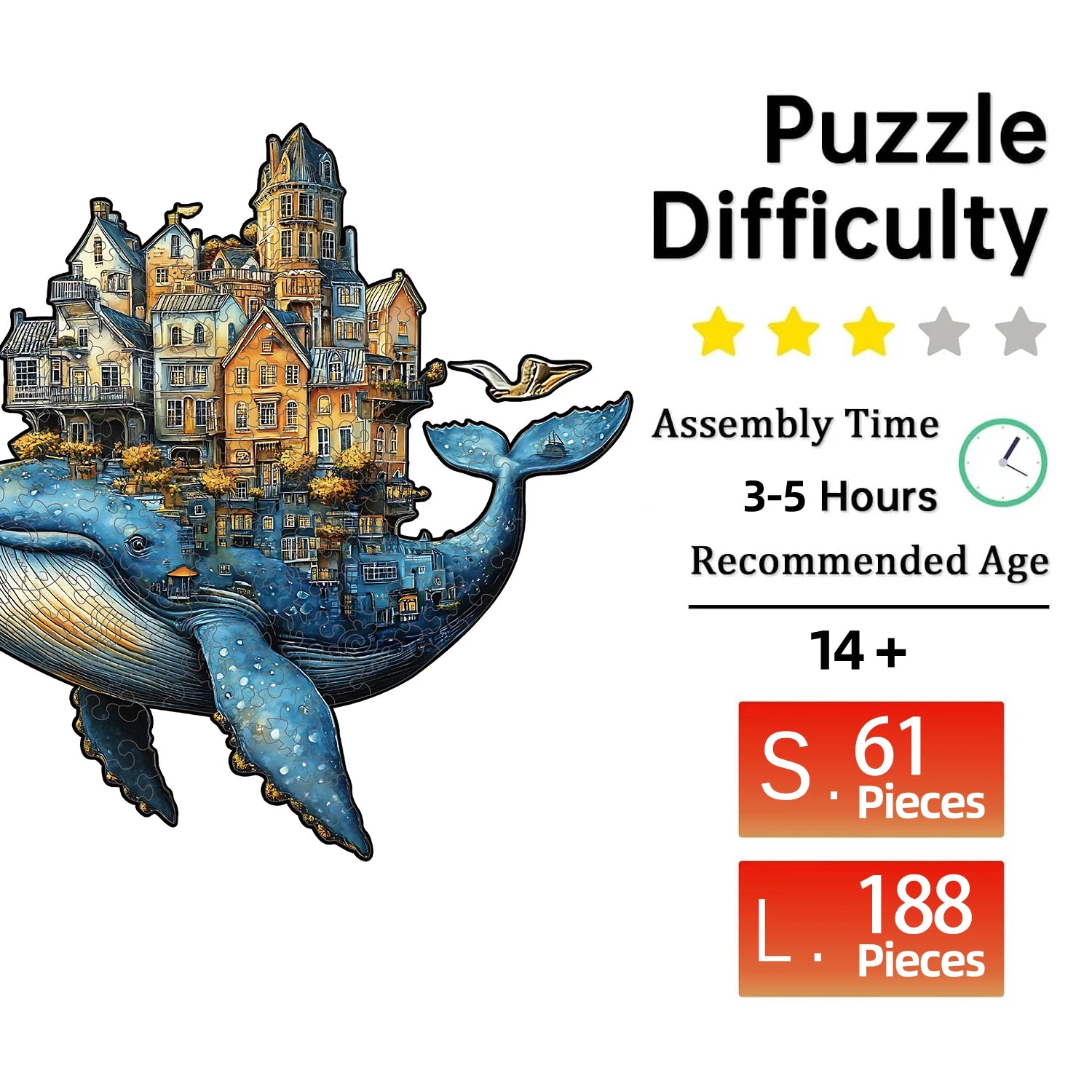 Puzzle en Bois Château des Baleines