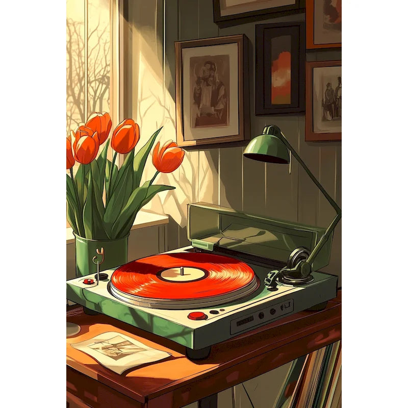 Peinture par Numéros Oranges sur la Table