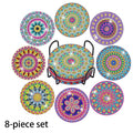 Sous-Verres Diamond Painting Mandala — Lot de 8