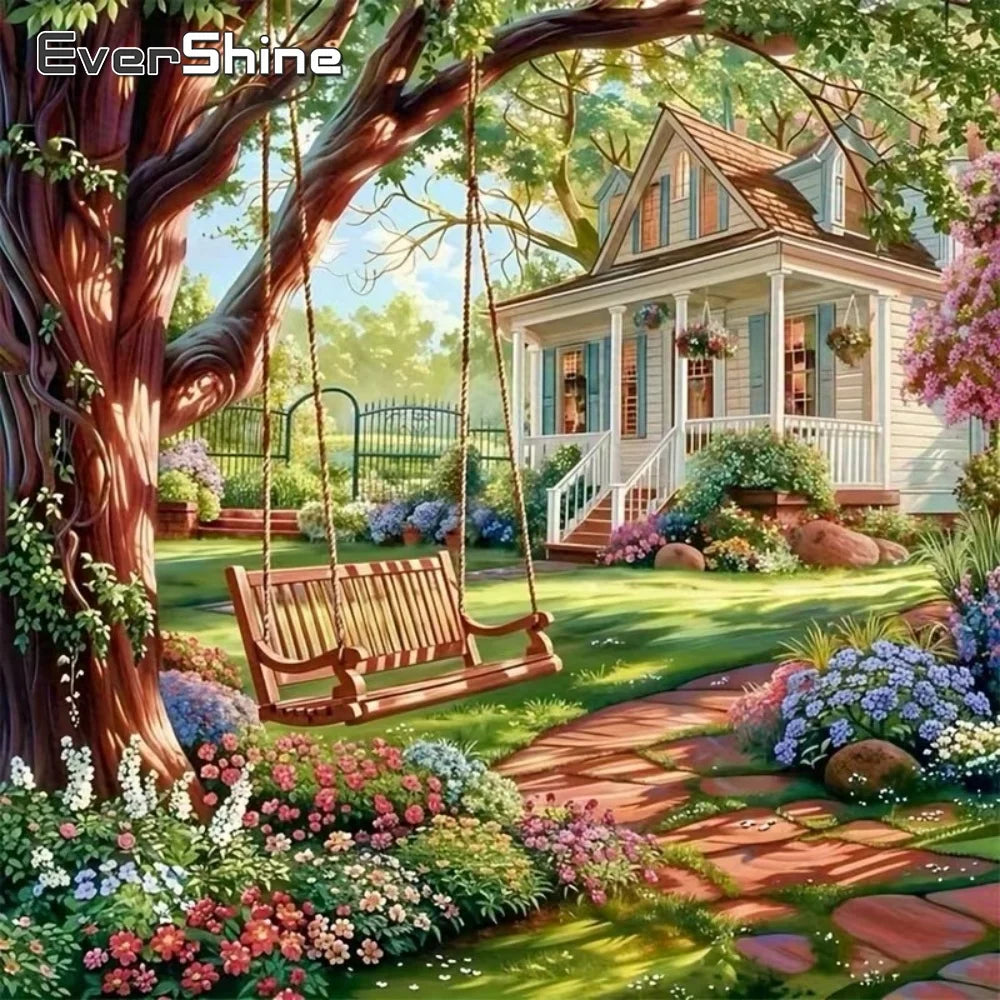 Diamond Painting Cottage Fleuri