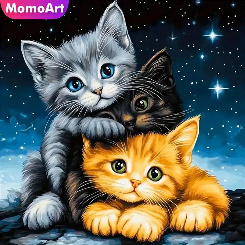 Diamond Painting Chat Illustré