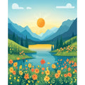 Peinture par Numéros Soleil sur le Lac
