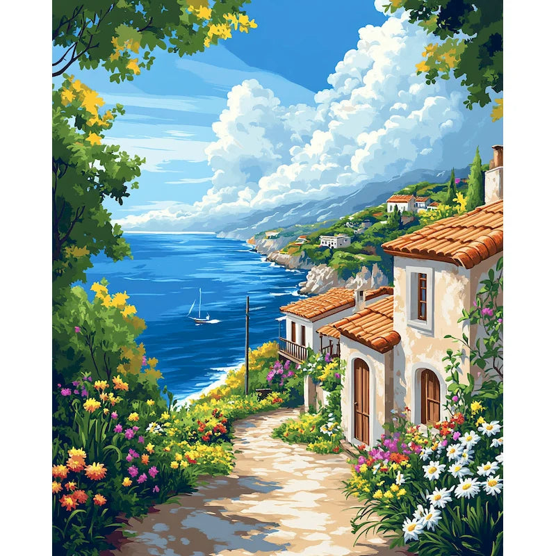 Peinture par Numéros Terrasse Ombragée