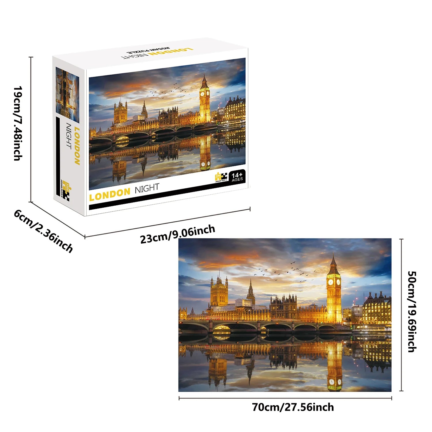 Puzzle Londres la Nuit — 1000 Pièces
