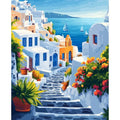 Peinture par Numéros Escalier Fleuri