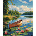 Peinture par Numéros Barque aux Nénuphars