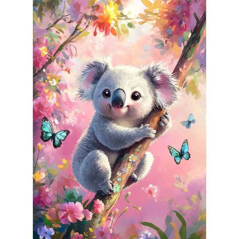 Peinture par Numéros Koala Fleuri