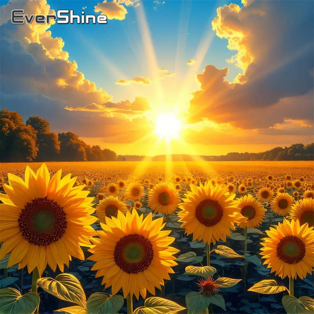 Diamond Painting Tournesols au Couchant