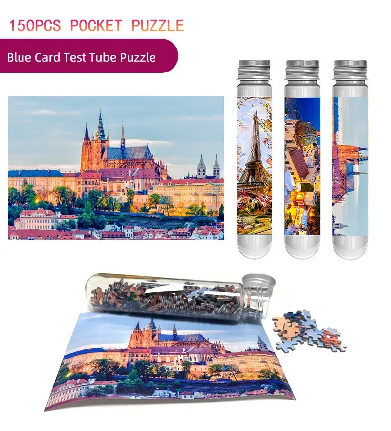 Puzzle Tube Terrasse Verdoyante — 150 Pièces