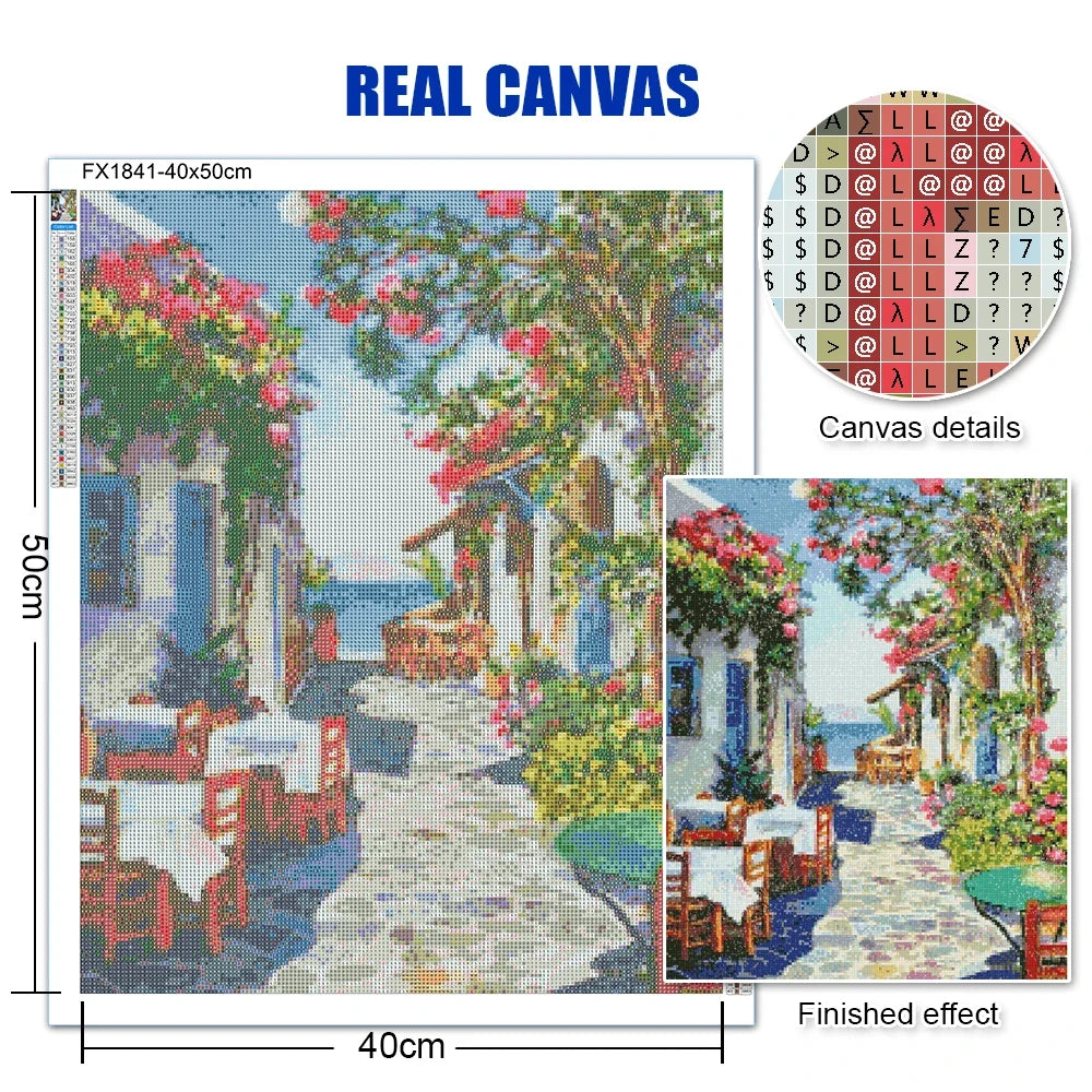 Diamond Painting Terrasse au Jardin