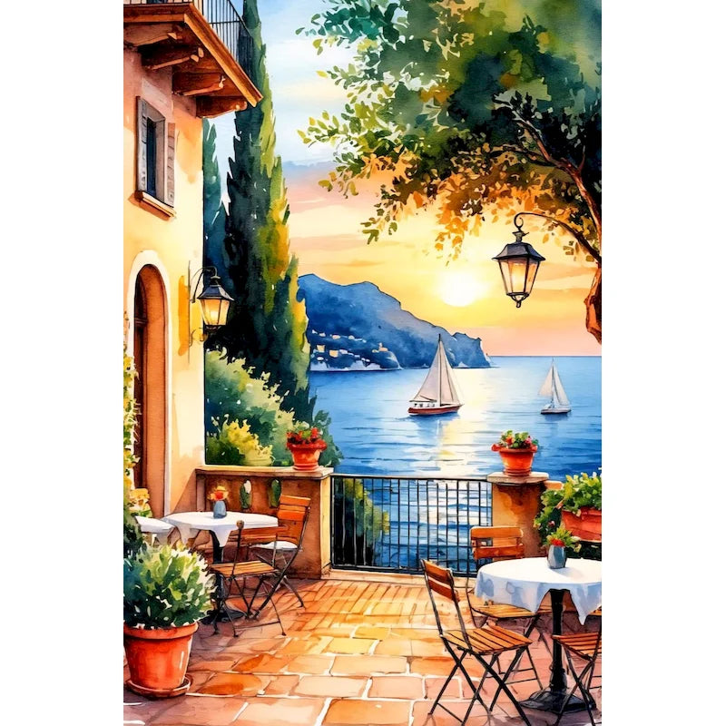 Peinture par Numéros Ruelle Orangée