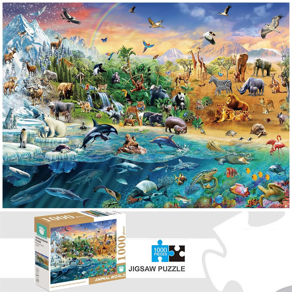 Puzzle Tous les Animaux du Monde — 1000 Pièces