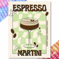 Diamond Painting Espresso Martini Damier