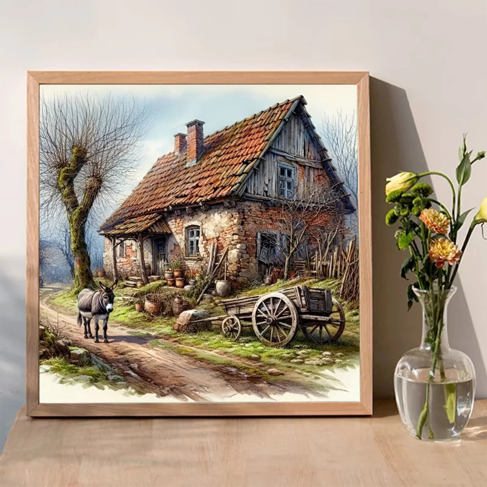 Diamond Painting Chaumière à l'Âne