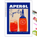 Diamond Painting Affiche Spritz et Bouteille