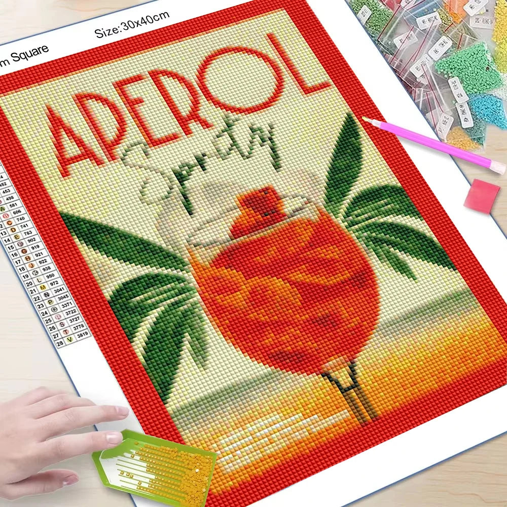 Diamond Painting Affiche Negroni