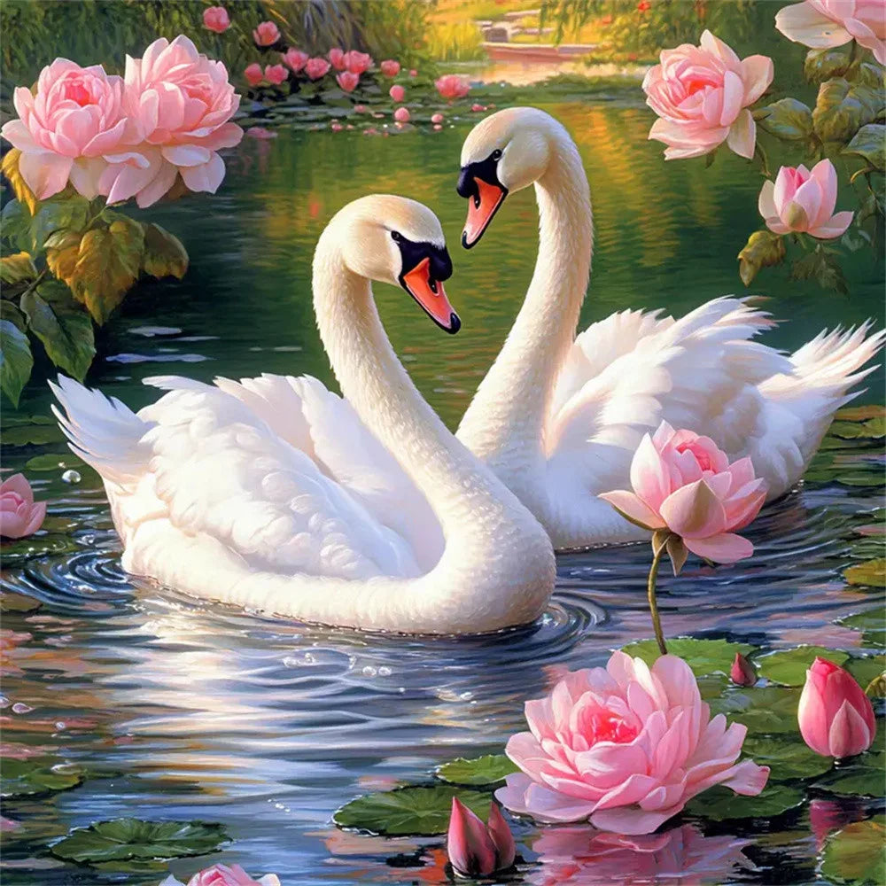 Diamond Painting Cygnes sur le Lac