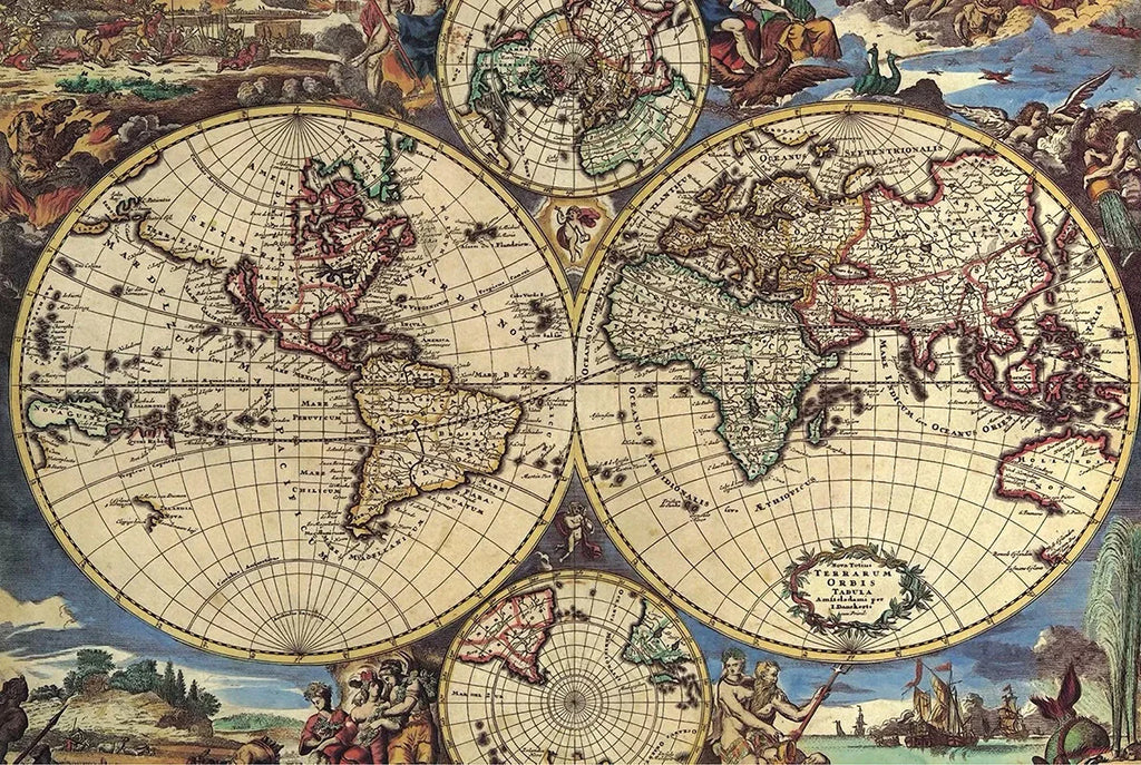 Puzzle Carte Ancienne — 1000 Pièces