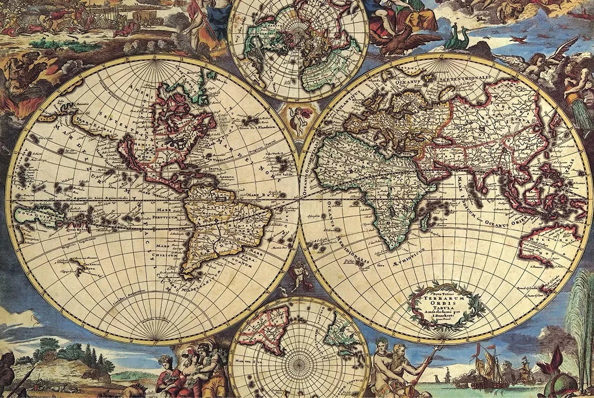 Puzzle Carte Ancienne — 1000 Pièces
