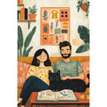 Peinture par Numéros Lecture à Deux