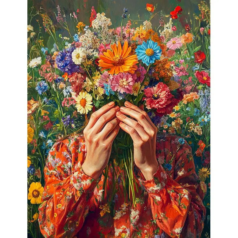 Peinture par Numéros Voile de Fleurs