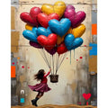 Peinture par Numéros Ballons en Cœur
