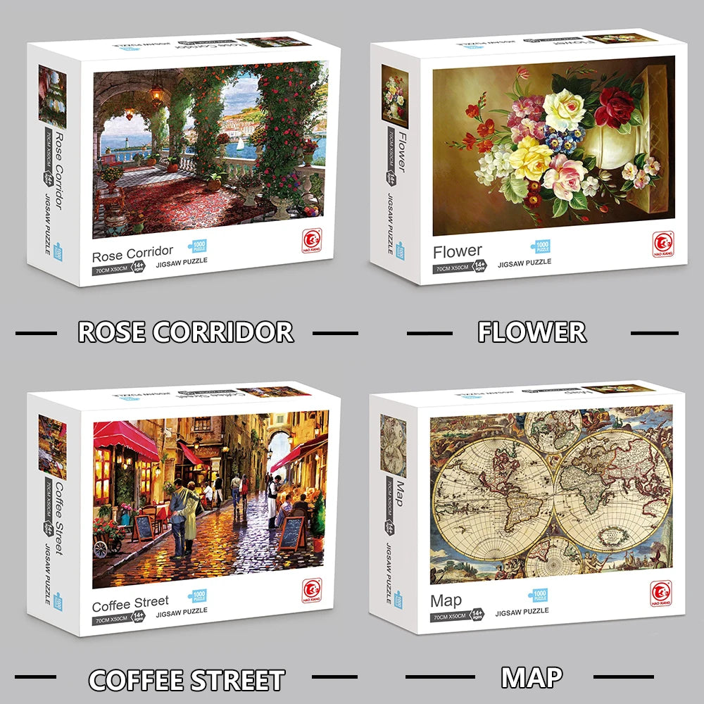 Puzzle Carte Ancienne — 1000 Pièces