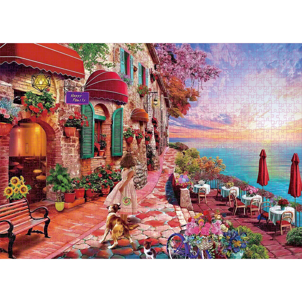 Puzzle Terrasse au Bord de Mer — 1000 Pièces