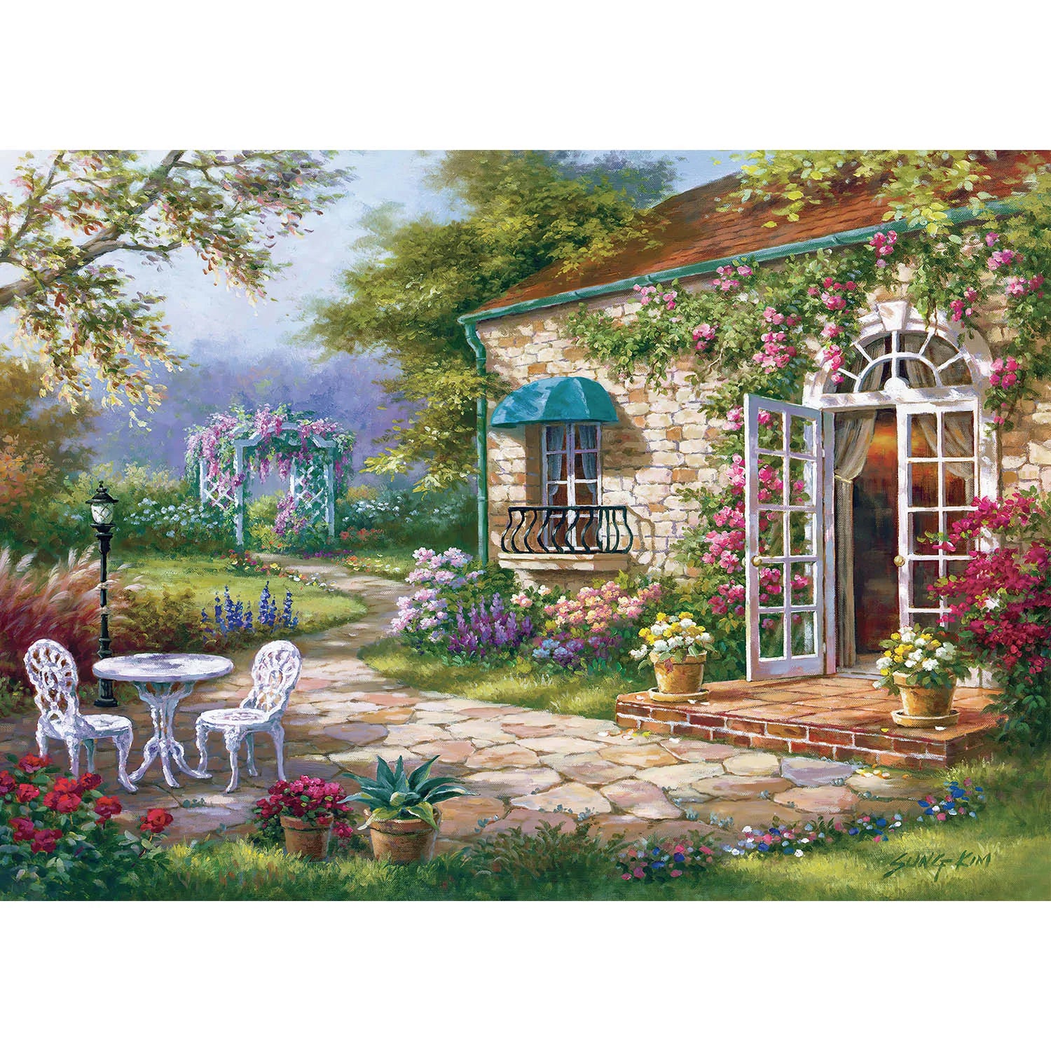 Puzzle Jardin Fleuri — 1000 Pièces