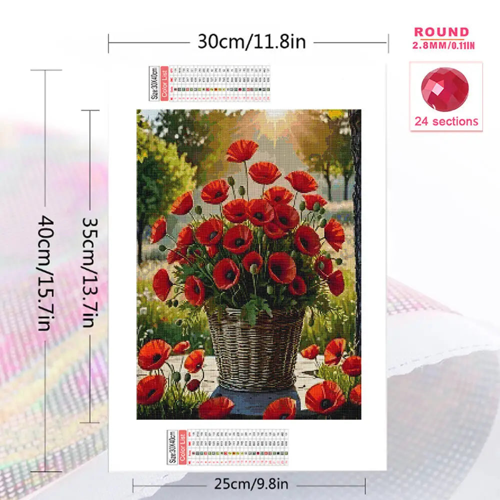 Diamond Painting Coquelicots