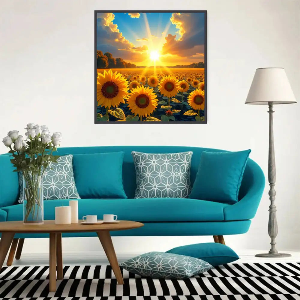 Diamond Painting Tournesols au Couchant