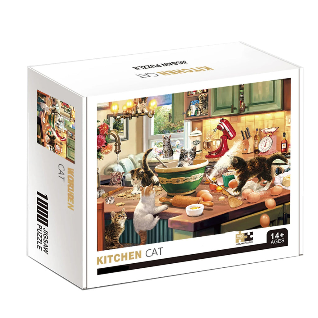 Puzzle Chats en Cuisine — 1000 Pièces