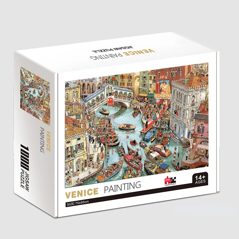 Puzzle Paysages & Chefs-d'Œuvre — 1000 Pièces
